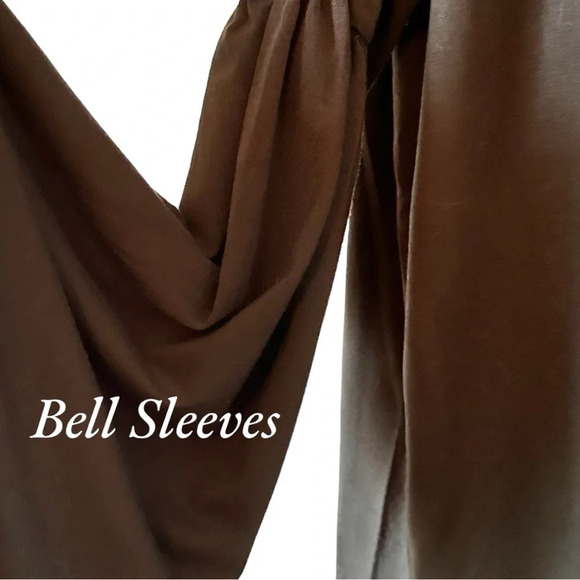 NWT Womens Long Open Front Lightweight Bell Sleeved Cardigan - Picture 5 of 6